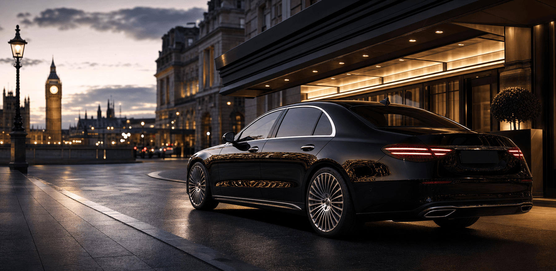RTS Black chauffeur vehicle in London